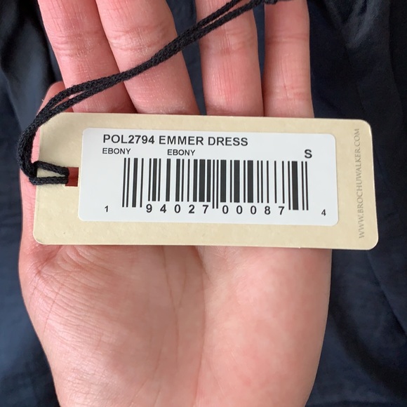 Brochu Walker Emmer Slip Dress - Ebony - Picture 9 of 9